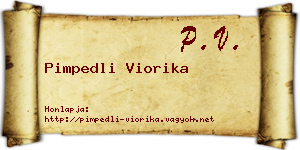 Pimpedli Viorika névjegykártya